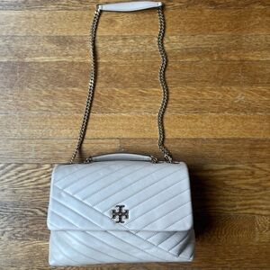 Tory Burch Kira Convertible Shoulder Bag in Sand